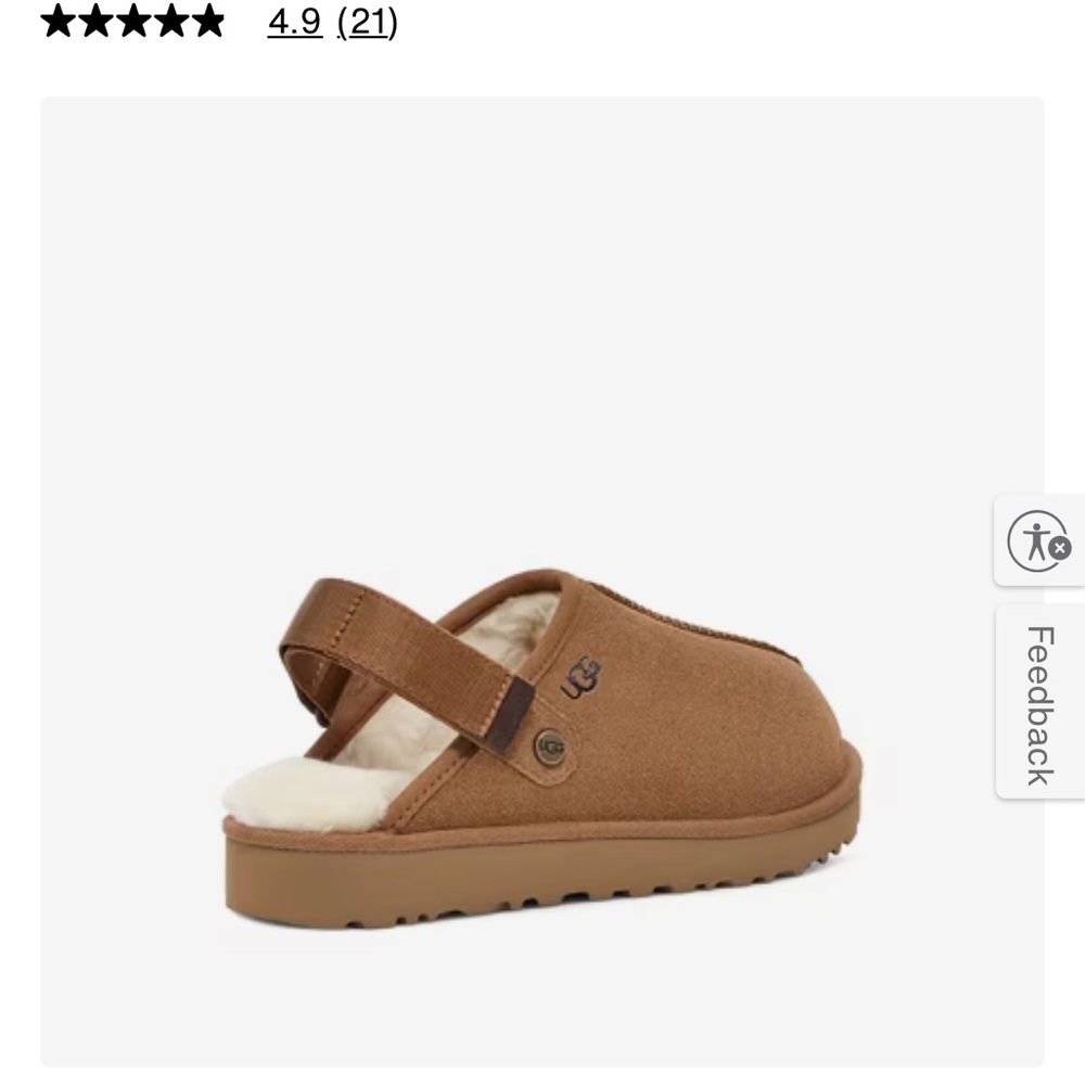 UGG Tan Suede Slip-On Shoes - Picture 10 of 11